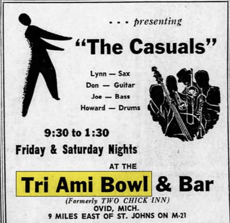 Nics Restaurant & Bowl (Tri-Ami Bowl) - Oct 20 1962 Ad (newer photo)